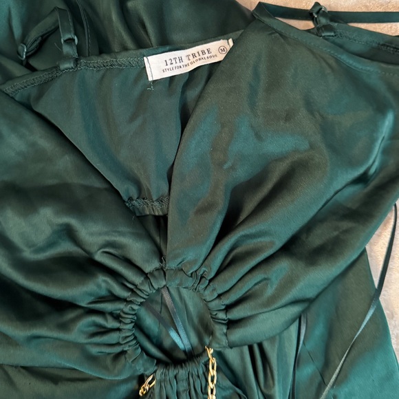 NWOT 12th tribe Audrey Emerald jumpsuit - Picture 9 of 13